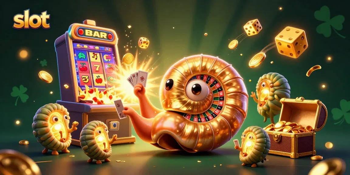 Experience thrilling slot action with a giant nautilus and exciting casino elements in 3D.