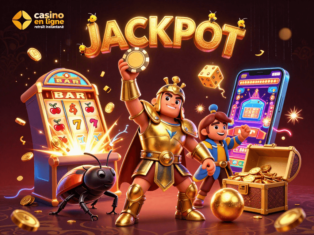 Découvrez le casino en ligne retrait instantané avec des personnages de jeux et des jackpots explosifs.
