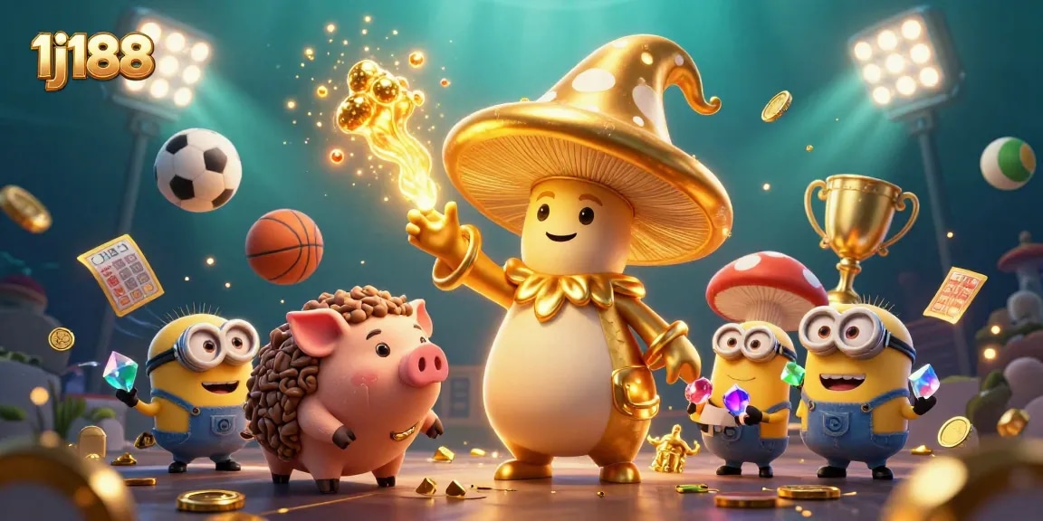 Experience thrilling wins with 1j188’s colorful casino games featuring golden wizard and treasure.