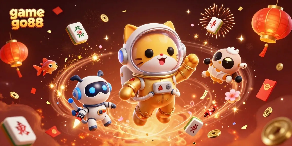 Experience thrilling gameplay with game go88 amidst an exciting 3D casino illustration