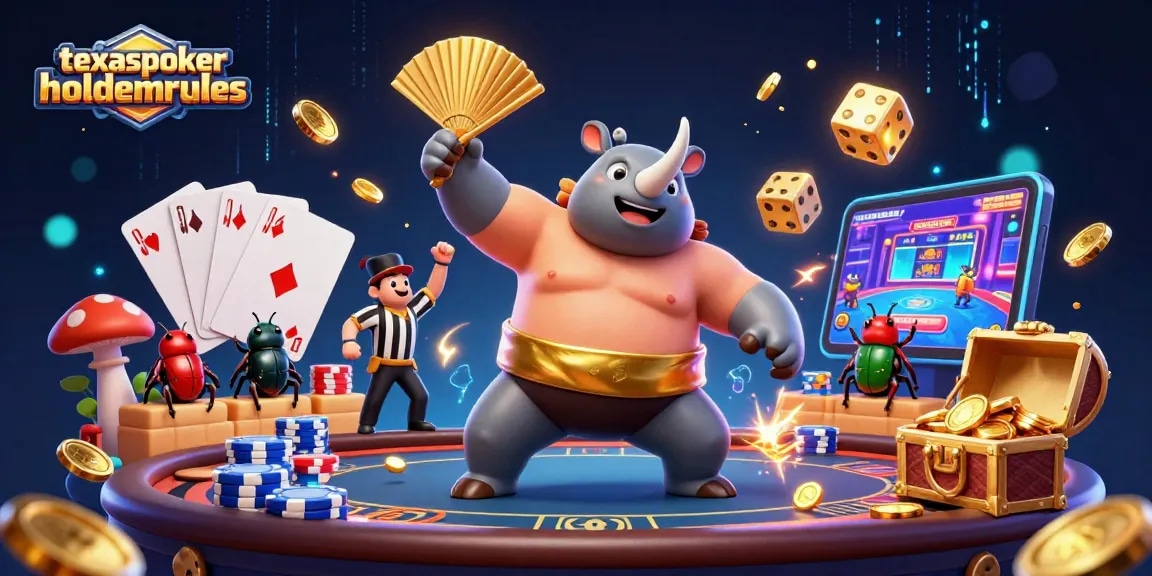 Engage in TexasPokerHoldemRules with an animated scene featuring dynamic characters and vibrant casino elements.