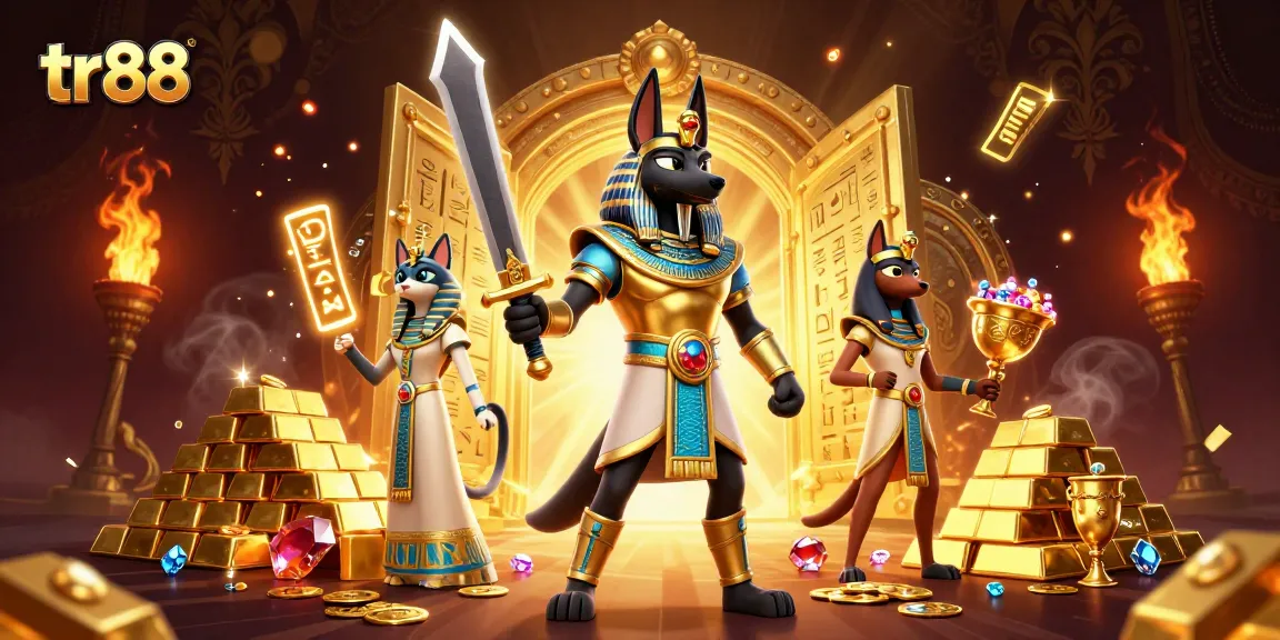 Experience thrilling wins with tr88 by Anubis warrior and Bastet amidst treasures.