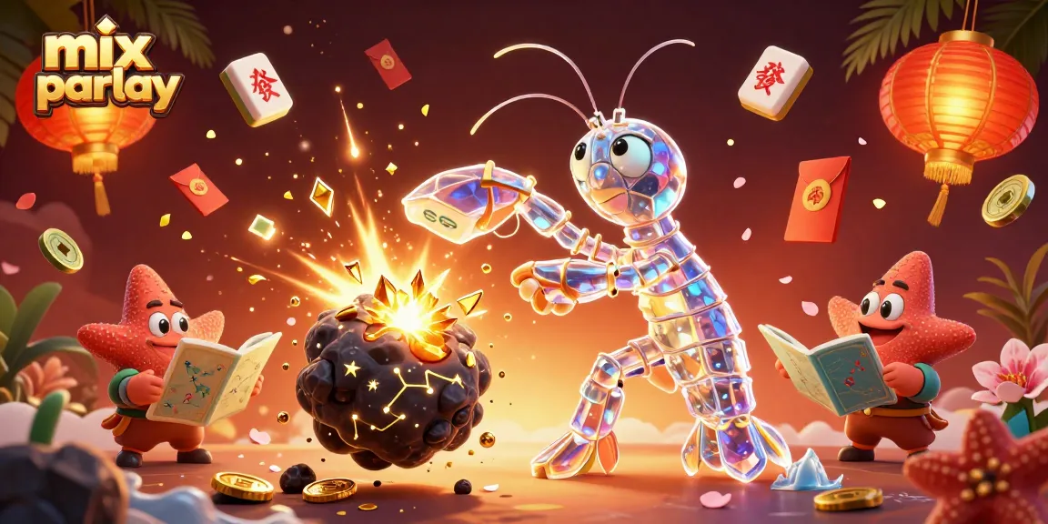 Mix parlay menghadirkan samurai galaksi dan koin emas dalam ilustrasi kasino ceria.
