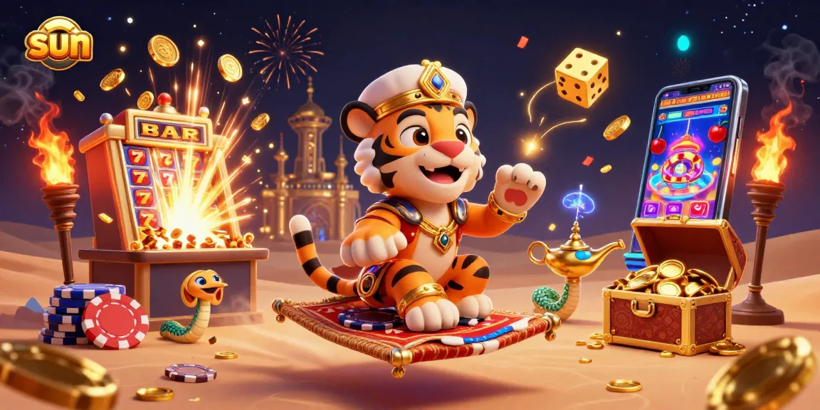 Engage in thrilling jackpot games and explore the sun-themed casino adventure.