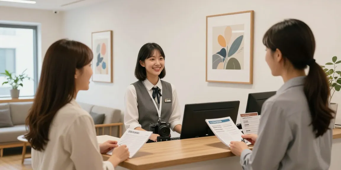 광주오피 trusted local services reception, welcoming clients in a professional space.