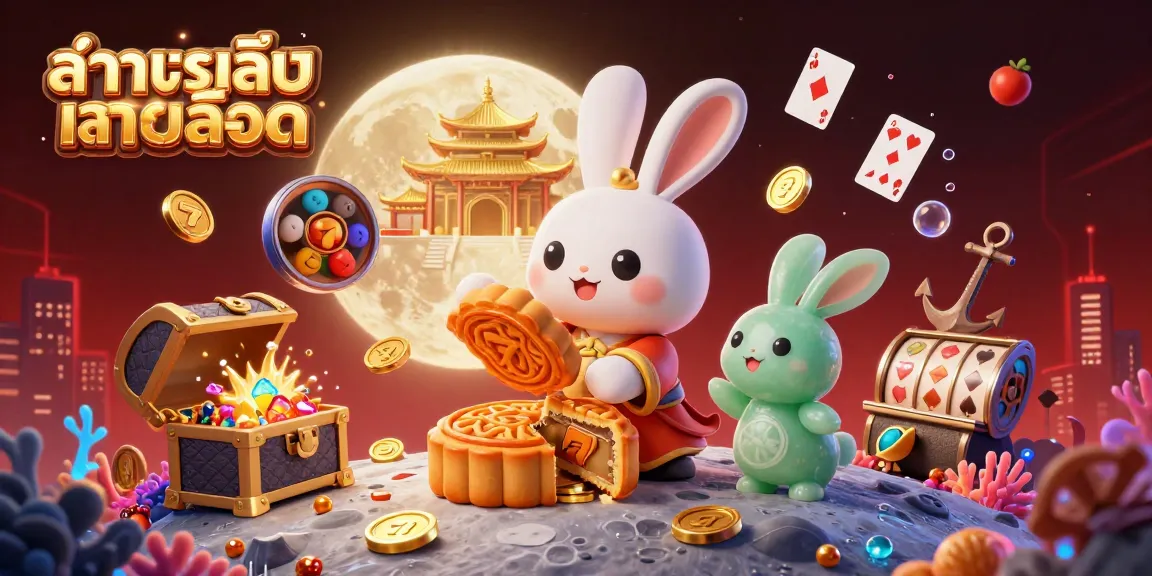เล่นเกมสล็อตในโหมดทดลองด้วยภาพ 3D ของกระต่ายบนดวงจันทร์