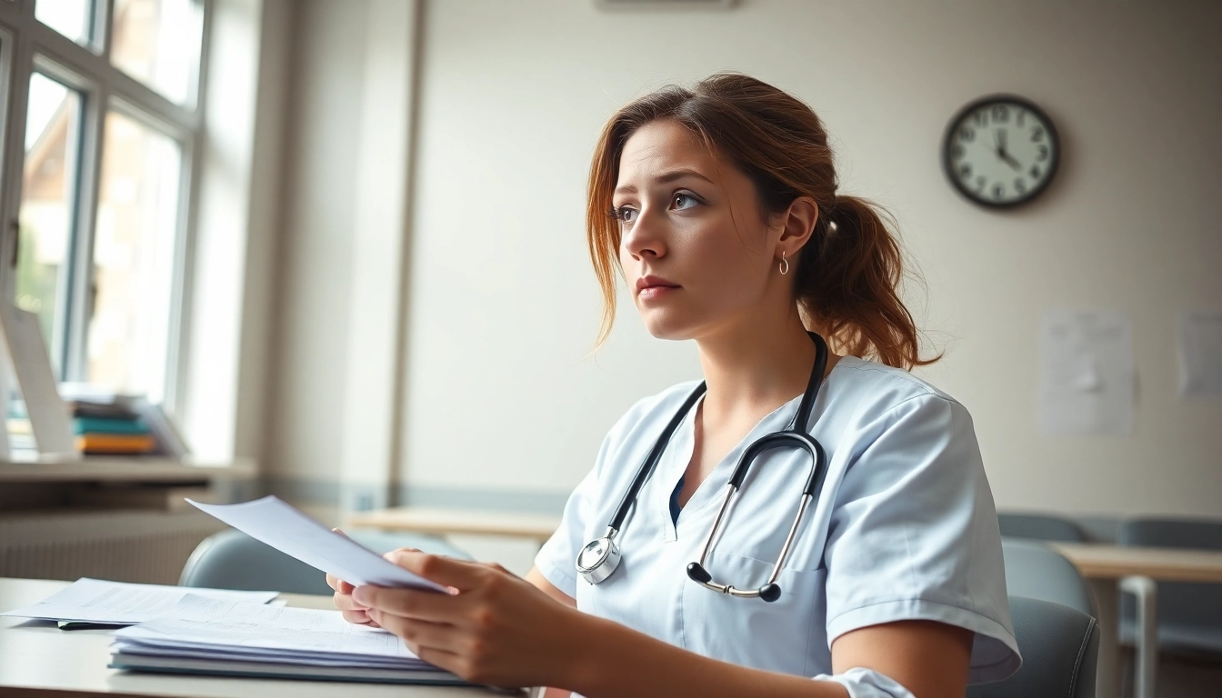 Taking the Past Nclex fast exam with visible emotions of anxiety and hope in a bright environment.