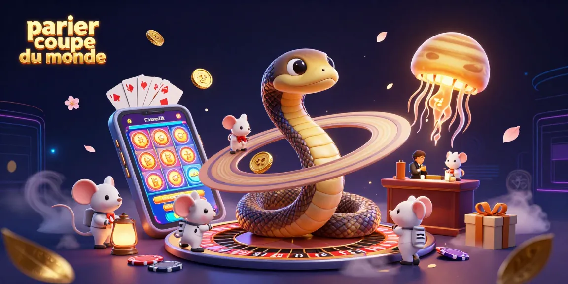 Parier coupe du monde avec des souris astronautes misant sur la roulette autour de Saturne.