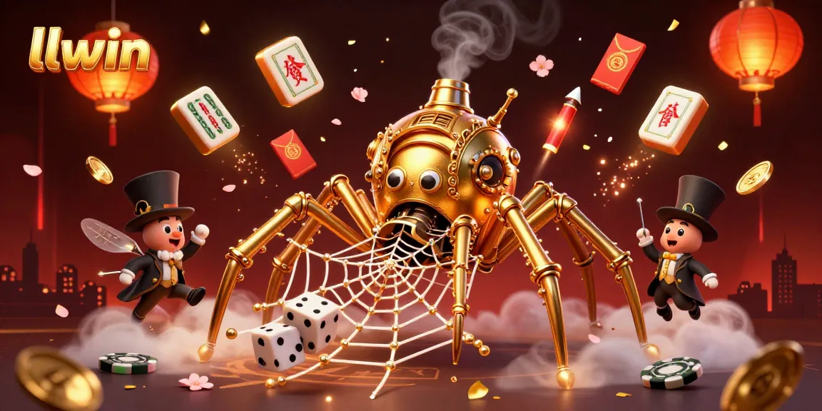Catch thrilling casino games at llwin with a detailed illustration of steampunk elements.