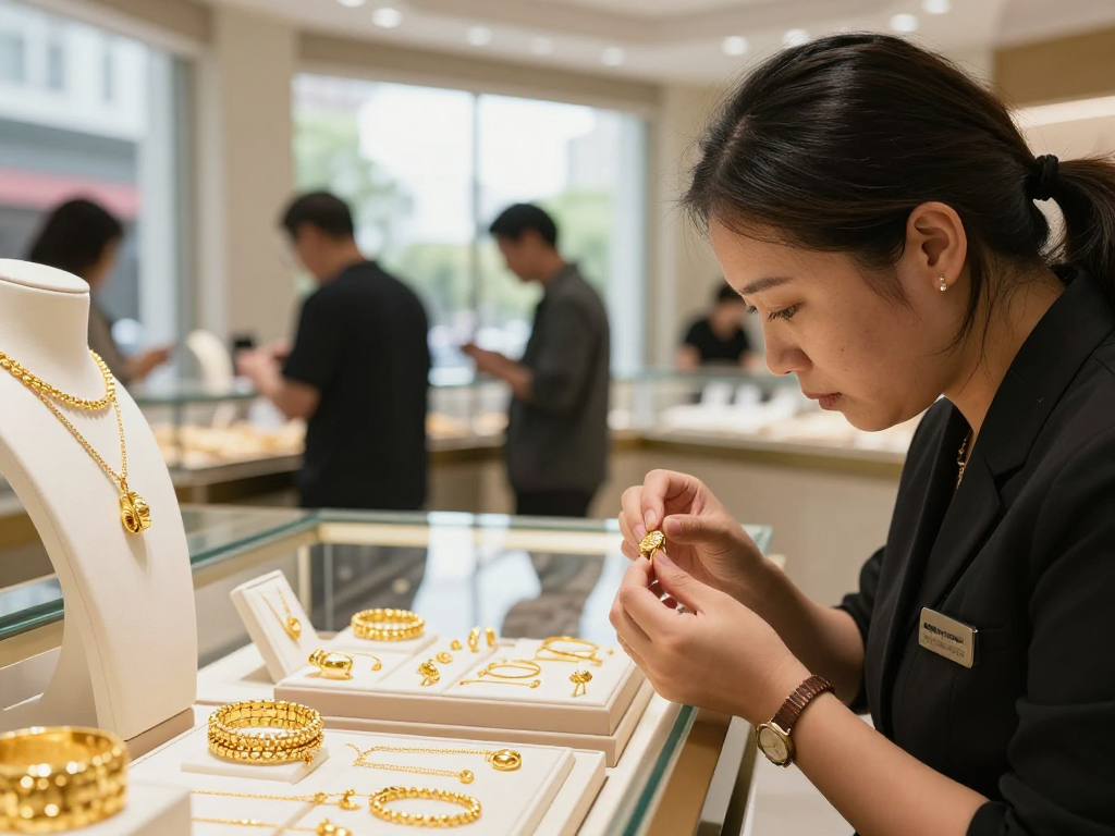 mantra88 login for secure gold transactions in a luxury jewelry store.