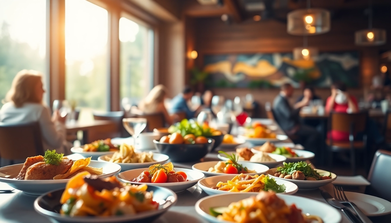 MISTERHOKI serves gourmet dishes in an inviting restaurant setting, showcasing vibrant food presentation.
