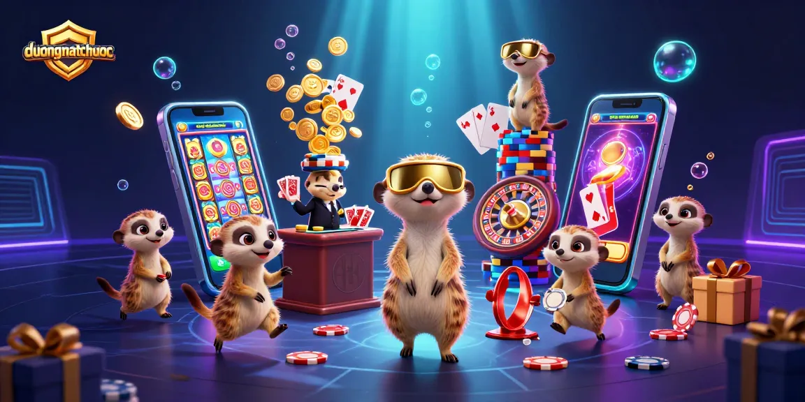 Experience duongmatchuoc's vibrant casino adventure with meerkats in action, full of games and excitement.