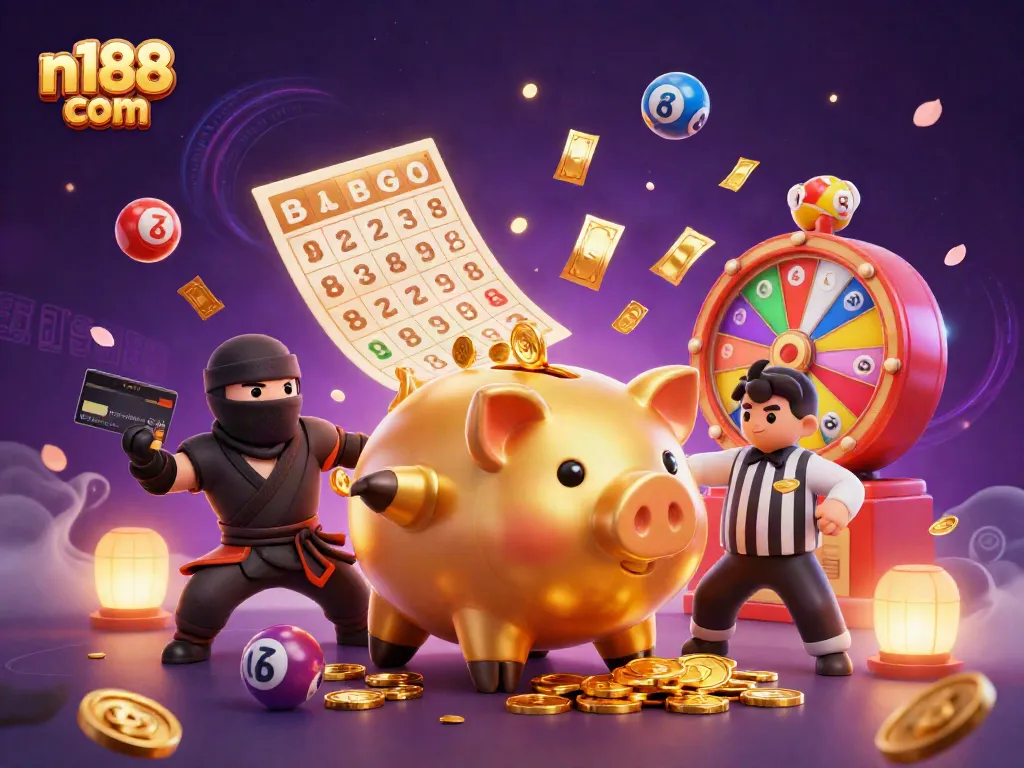Experience the excitement of n188 com with dynamic casino elements and vibrant characters.