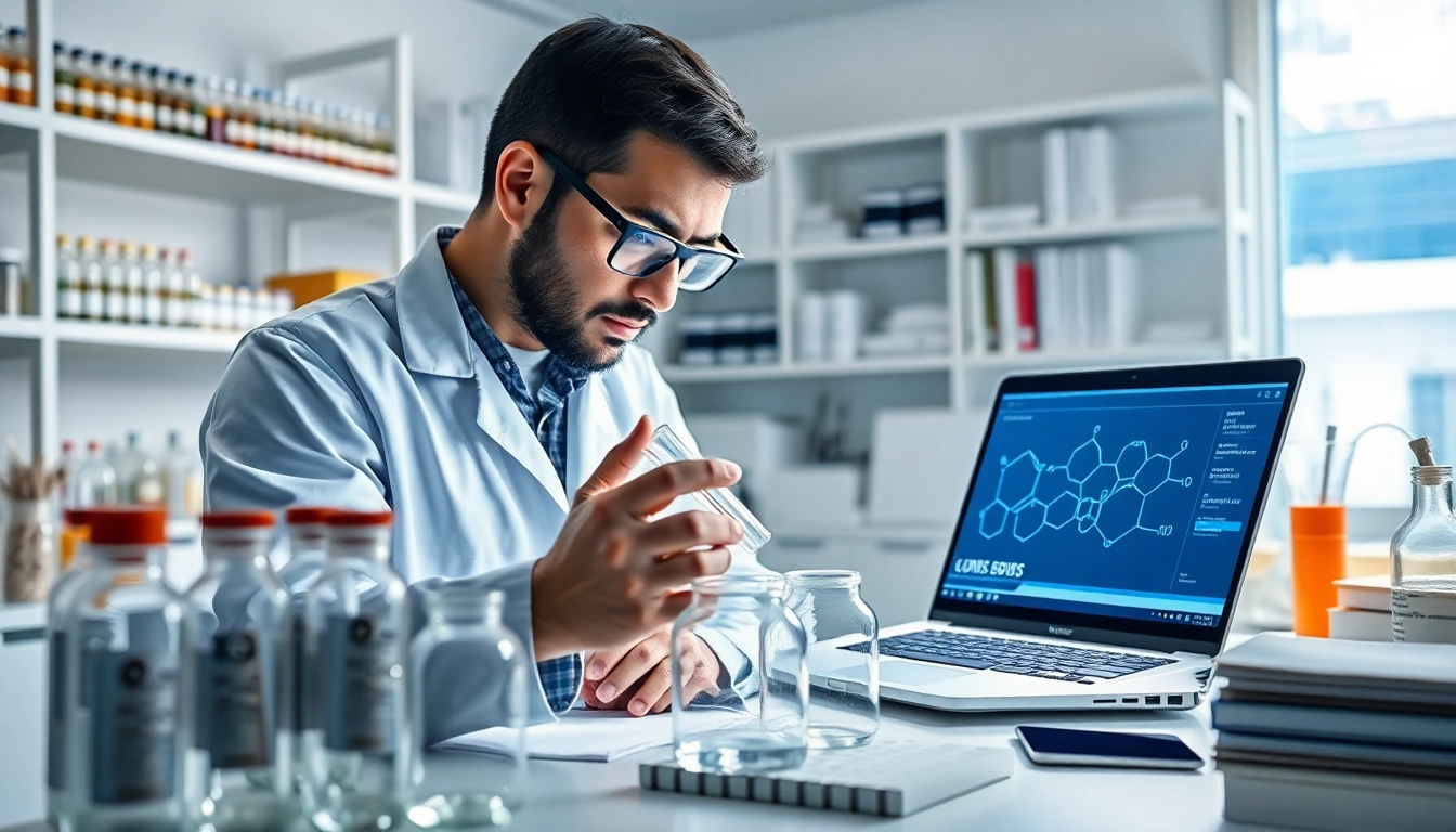 Learn where to buy bpc-157 by exploring a professional lab environment filled with research equipment.